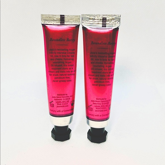 Set of Josie Maran Argan Infinity Lip & Cheek Creamy Oil Boundless Berry - Picture 2 of 2